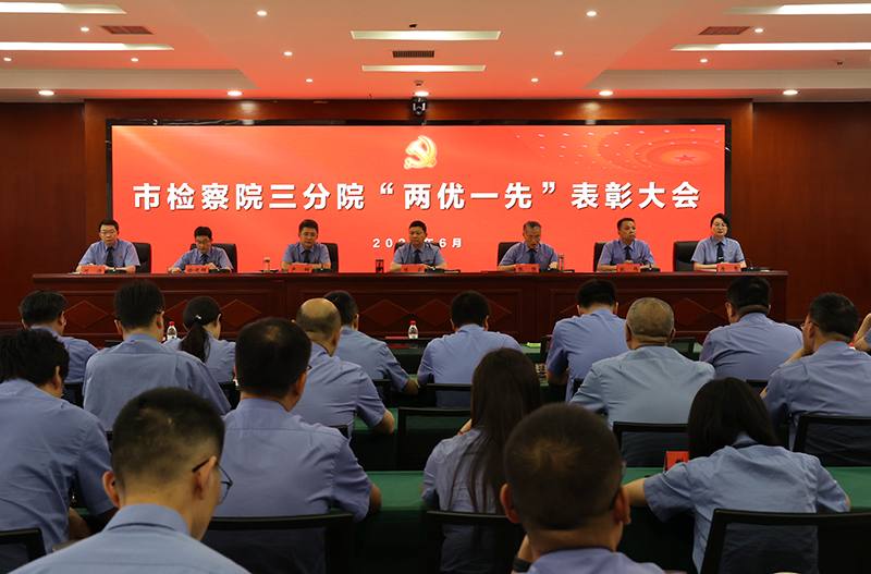 三分院：召开庆祝建党104周年暨“两优一先”表彰大会